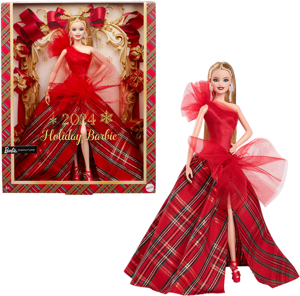 BARBIE SIGNATURE 2024 HOLIDAY BARBIE DOLL BLONDE