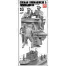 BORDER BR-002 1/35 GERMAN SUBMARINES AND COMMANDERS X 6PCS RESIN FIGURES