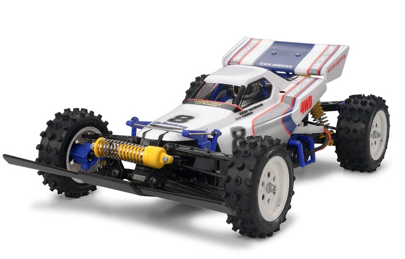 TAMIYA 58418 THE BOOMERANG RACING TEAM 4WD OFF ROAD RACER 1/10 SCALE RADIO CONTROLLED PLASTIC MODEL KIT ELECTRICS AND BATTERY REQUIRED