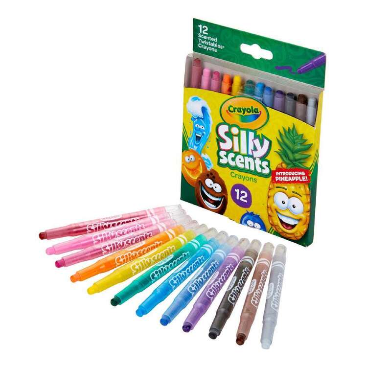 CRAYOLA SILLY SCENTS SCENTED TWISTABLE CRAYONS 12PK