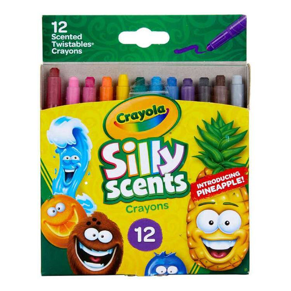 CRAYOLA SILLY SCENTS SCENTED TWISTABLE CRAYONS 12PK