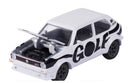 MAJORETTE DELUXE VOLKSWAGEN THE ORIGINALS GOLF MK 1 BLACK AND WHITE