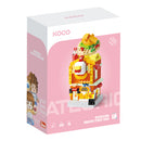 KOCO 02041 INTERESTING CREATIVE STREET VIEW FRIED CHICKEN SHOP 283 PIECE BUILDING BLOCK KIT