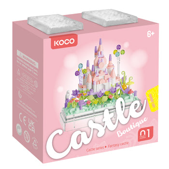 KOCO 02074 CASTLE BOUTIQUE DREAM CASTLE 412 PIECE BUILDING BLOCK KIT