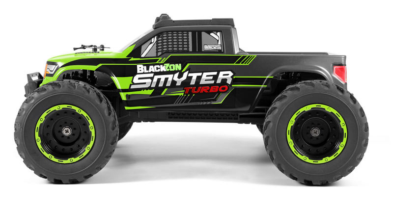 BLACKZON 540230 1/12 SCALE SMYTER MT TURBO 4WD 3S COMPATIBLE (SOLD SEPERATELY) BRUSHLESS GREEN INCLUDES 2S BATTERY AND CHARGER