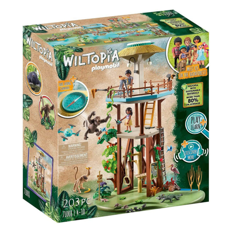 WILTOPIA PLAYMOBIL 71008 RESEARCH TOWER WITH COMPASS 203 PC