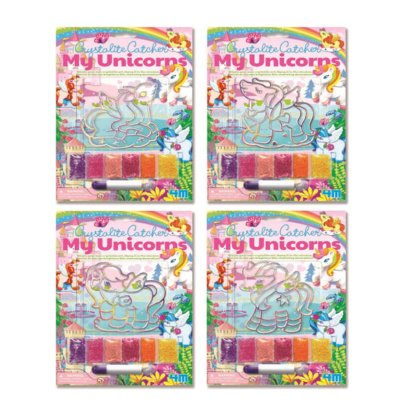 4M MY UNICORN CRYSTALITE CATCHER AVAILABLE IN 4 UNICORN ASST DESIGNS