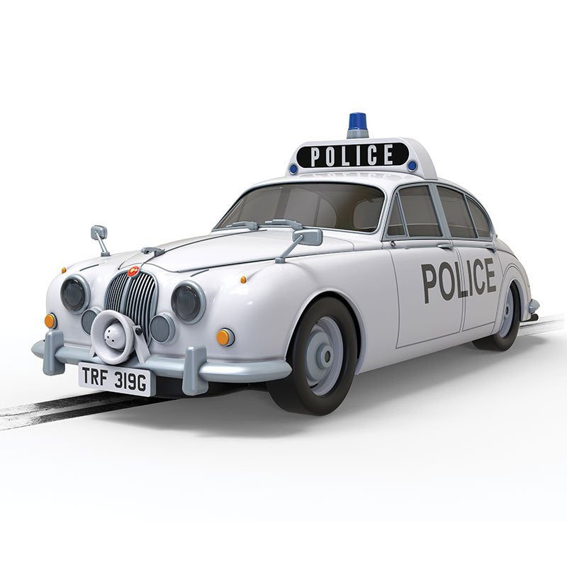 SCALEXTRIC C4420 JAGUAR MK.2 POLICE EDITION ACCIDENT CAR 1/32 SCALE SLOT CAR