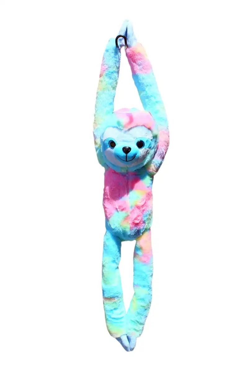 COTTON CANDY SLP24 HANGING SLOTH OLIVE PASTEL MULTICOLOURED PLUSH