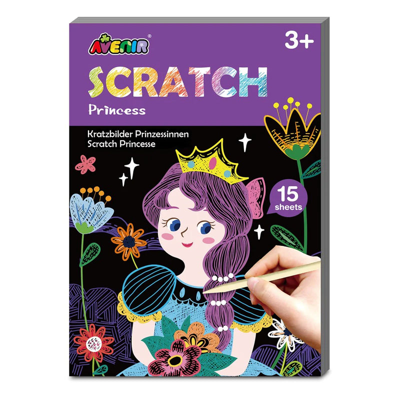 AVENIR MINI SCRATCH BOOK PRINCESS