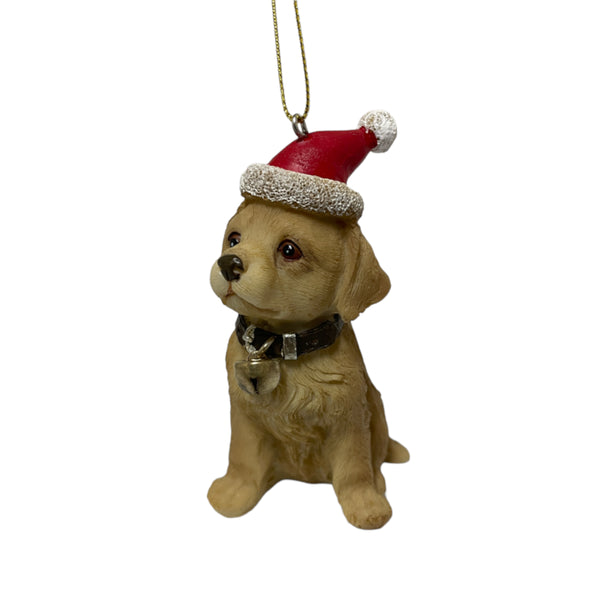 CHLOES GARDEN CHRISTMAS HANGING DECORATION LABRADOR PUPPY