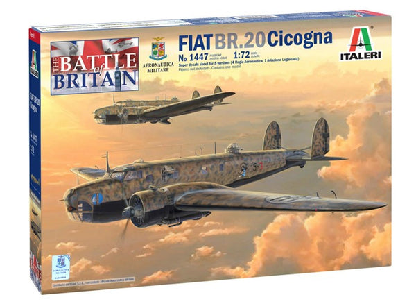 ITALERI FIAT BR.20 CICOGNA BATTLE OF BRITAN 1/72 PLASTIC MODEL KIT