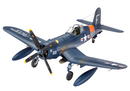 REVELL 63955 F4U-4 CORSAIR 1/72 SCALE  PLASTIC MODEL SET   WITH BRUSH, PAINTS AND GLUE