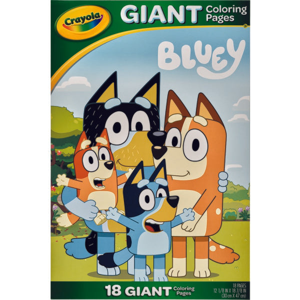 CRAYOLA GIANT COLOURING PAGES - BLUEY 18 PAGES