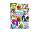 CRAYOLA ANIMAL FRIENDS COLOURING BOOK WITH STICKERS 96PG