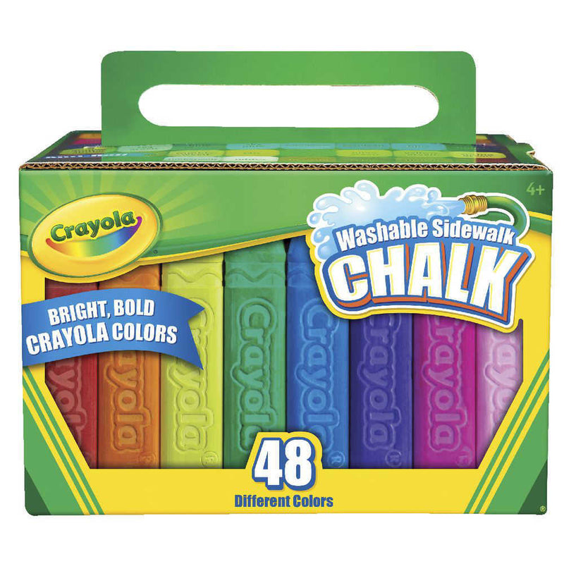 CRAYOLA WASHABLE SIDEWALK CHALK 48PK