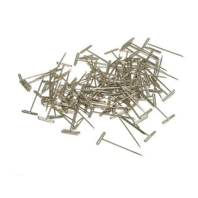 DU-BRO 254 - 100 NICKEL PLATED T-PINS LARGE 1-1/2 INCHES LONG