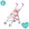 WOWOW TOYS DOLLY TOTS DOLL STROLLER WITH ADJUSTABLE HARNESS - FITS UP 45CM DOLL - HANDLE HEIGHT 51.5CM - FOLDS FLAT