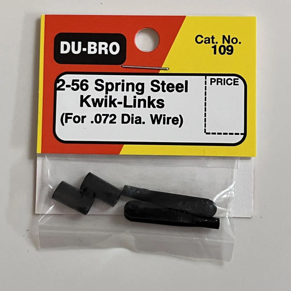 DU-BRO 109 2-56 SPRING STEEL KWIK-LINKS