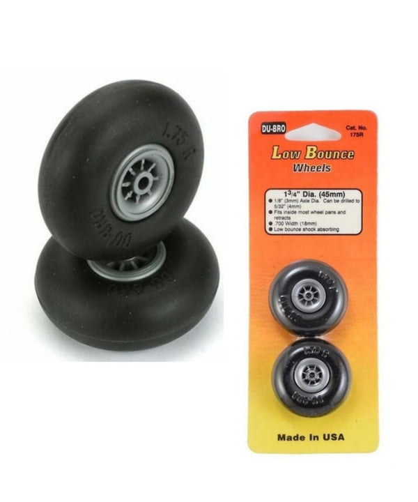 DU-BRO 200T LOW BOUNCE 2INCH TREADED SURFACE WHEELS 1 PAIR