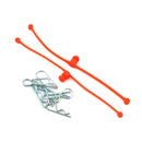 DU-BRO 2252 -BODY KLIP RETAINER ORANGE (BODY-KLIPS INCLUDED)