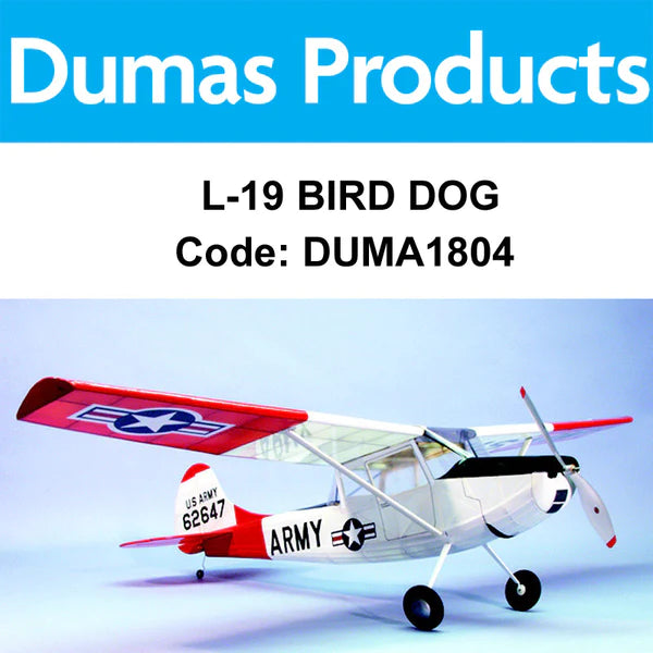 DUMAS AIRCRAFT 1804 40 INCH L-19 BIRD DOG RC ELECTRIC POWERED MODEL PLANE KIT