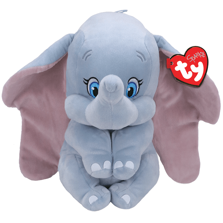 TY SPARKLE DISNEY DUMBO ELEPHANT MEDIUM PLUSH