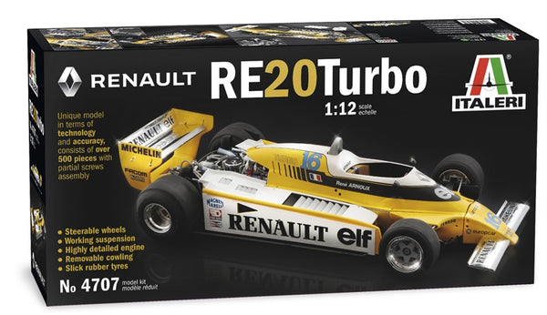 ITALERI 4707 RENAULT RE20 TURBO MODEL CAR 1/12