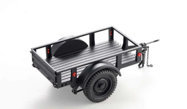 FMS 1/18 1/12 UTILITY TRAILER B BLACK FOR RC CRAWLER