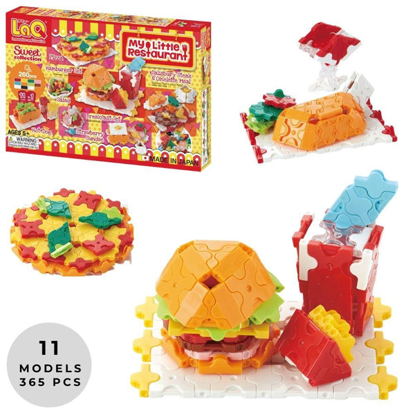 LAQ SWEET COLLECTION - MY LITTLE RESTAURANT 11 MODEL BUILDING BLOCK KIT 260 PIECES