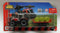 MAISTO 15590 MINI WORK MACHINES MASSEY FERGUSON RED TRACTOR WITH OPEN HAY TRAILER DIECAST