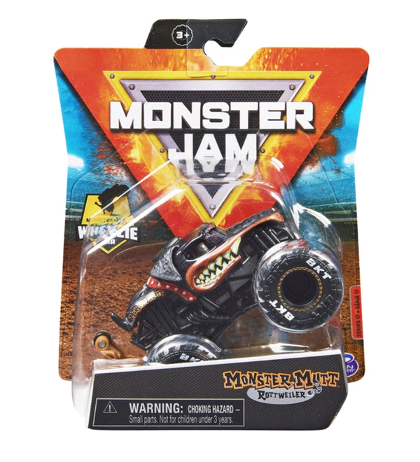 MONSTER JAM MONSTER MUTT ROTTWEILER 1/64 SCALE MONSTER TRUCK