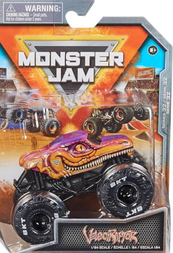 MONSTER JAM VELOCIRAPTOR 1/64 SCALE MONSTER TRUCK