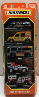 MATCHBOX 5 PACK MBX CITY DRIVERS III