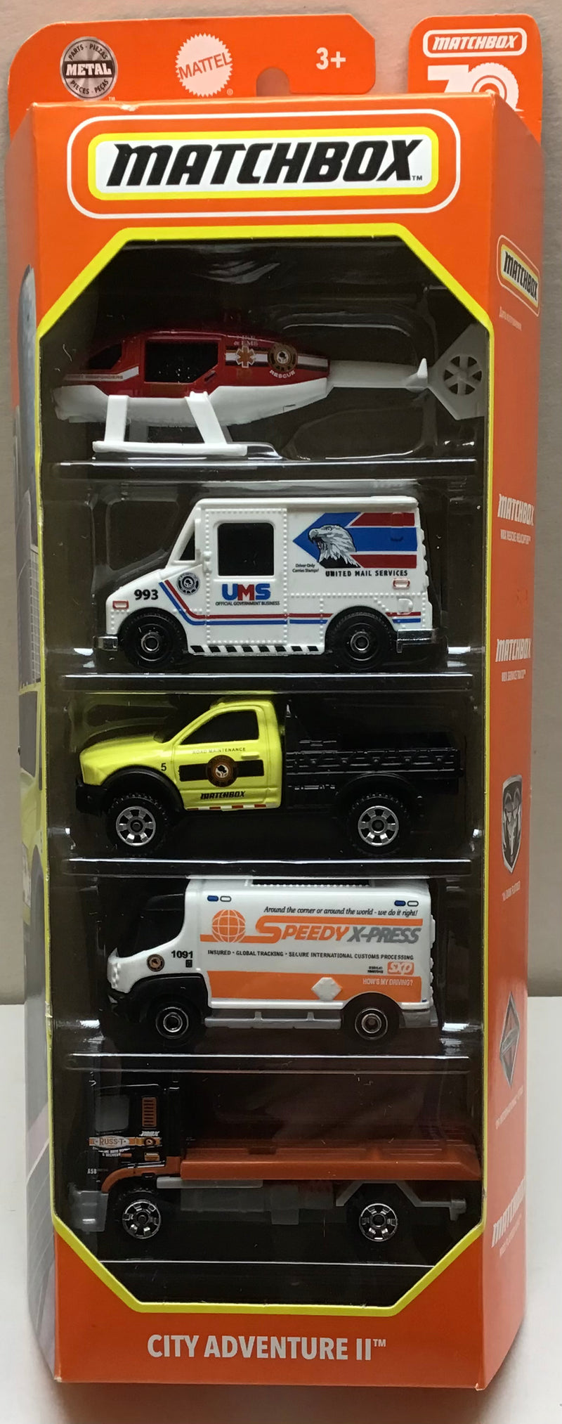 MATCHBOX 5 PACK CITY ADVENTURE II