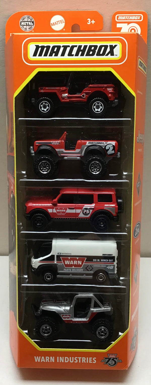 MATCHBOX 5 PACK WARN INDUSTRIES