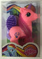 MY LOVELY HORSE PINK UNICORN WITH PURPLE HORN AND BUTTERFLY WITH BRUSH
