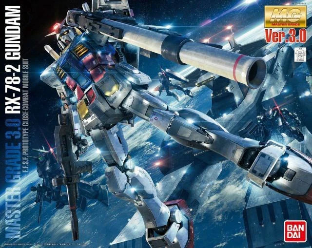 BANDAI 5061610 MG RX-78-2 GUNDAM VER.3.0 1/100 SCALE PLASTIC MODEL KIT