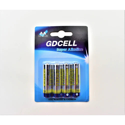 GDCELL 1.5V SUPER ALKALINE AA BATTERY 4 PACK