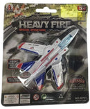 JIN DE LE HEAVY FIRE DIECAST WHITE TORNADO MILITARY PLANE