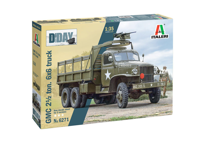 ITALERI 6271 GMC 2.1/2 TON 6X6 TRUCK DDAY ANNIVERSARY 1/35 SCALE PLASTIC MODEL KIT