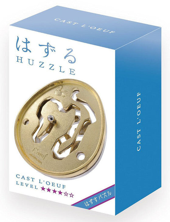 HANAYAMA HUZZLE CAST L'OEUF DISASSEMBLE AND ASSEMBLE TYPE METAL PUZZLE DIFFICULTY  LEVEL 4