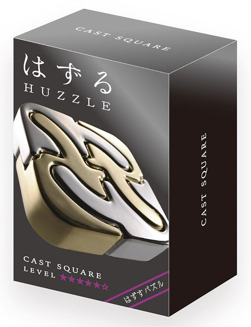HANAYAMA HUZZLE CAST SQUARE DISASSEMBLE AND ASSEMBLE TYPE METAL PUZZLE DIFFICULTY  LEVEL 5