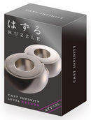 HANAYAMA HUZZLE CAST INFINITY DISASSEMBLE AND ASSEMBLE TYPE METAL PUZZLE DIFFICULTY  LEVEL 6