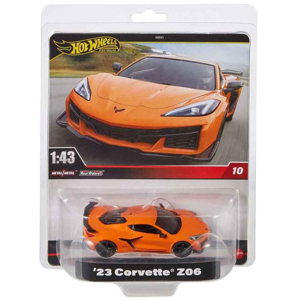 HOT WHEELS PREMIUM 23 CORVETTE ZO6 1:43 SCALE DIECAST CAR