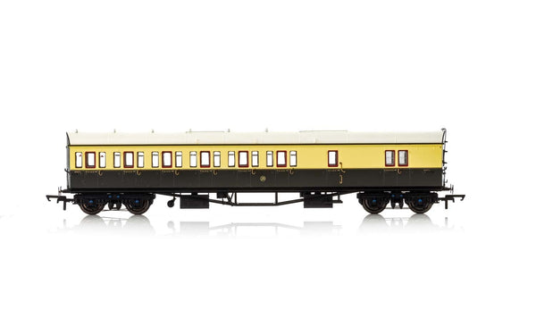 HORNBY R4876A GWR COLLETT 57' BOW ENDED D98 SIX COMPARTMENT BRAKE THIRD (LEFT HAND) 5503 ERA 3 OO GAUGE SCALE MODEL RAILWAYS