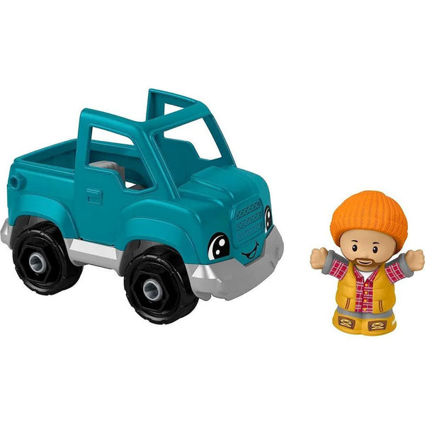 FISHER PRICE LITTLE PEOPLE TEAL PICK UP TRUCK WITH FIGURE