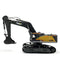 HUINA 1594 RC 2022 EXCAVATOR 22 CHANNEL  1:14 SCALE INCLUDES TIMBER GRAB, DRILL AND BUCKET - YELLOW