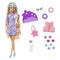 BARBIE TOTALLY HAIR BLONDE STAR THEMED DOLL WITH PURPLE COMB