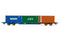 HORNBY R60131 KFA CONTAINER WAGON 3X20FT CONTAINERS